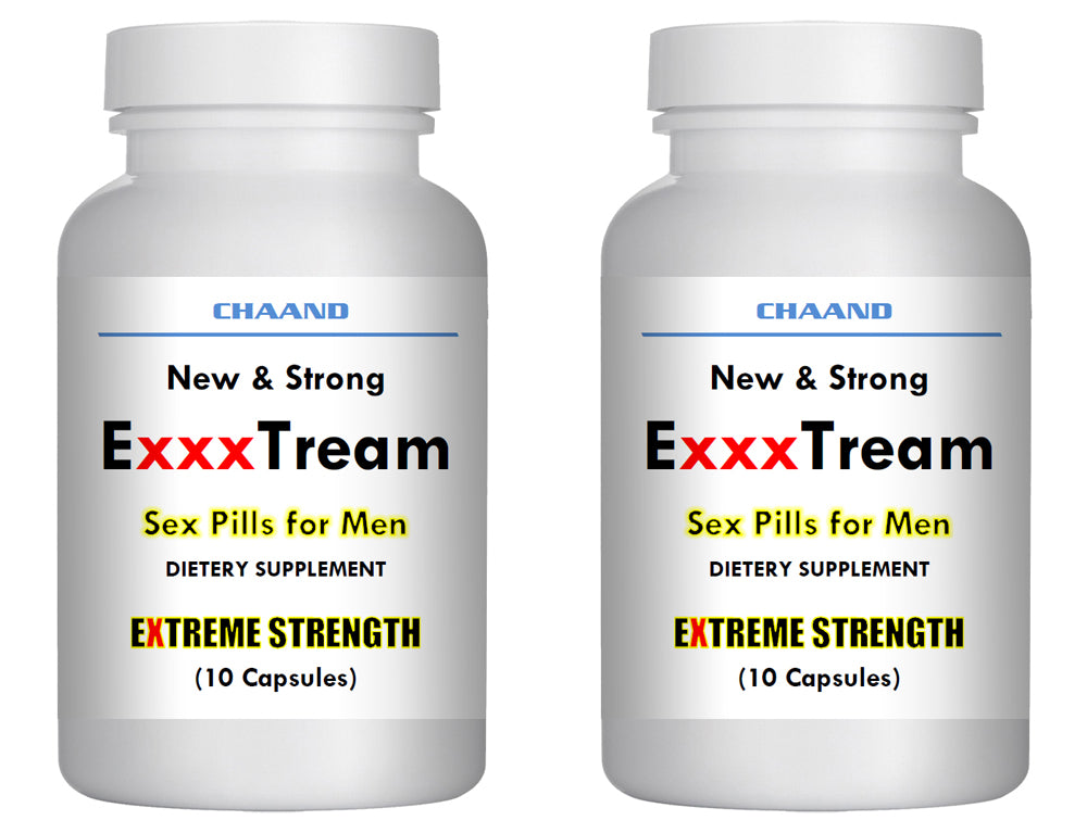 ExxxTREAM AMAZING SEX PILLS FOR MEN - BRAND NEW - Extreme Hard Erection 2x Bottles