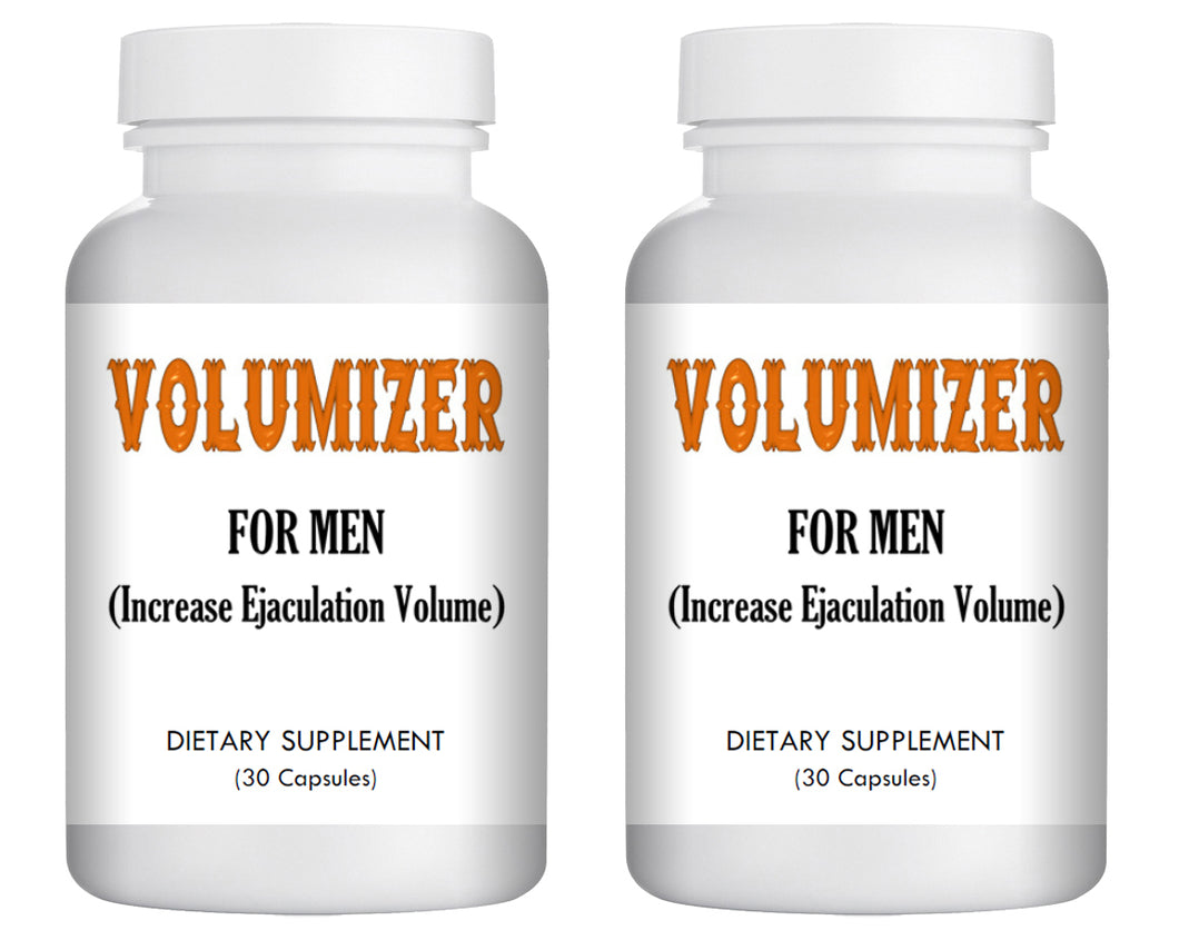 VOLUMIZER - SEX PILLS FOR MEN - INCREASE EJACULATION VOLUME - NATURAL DIETARY SUPPLEMENT 60 Pills, 2x Bottles