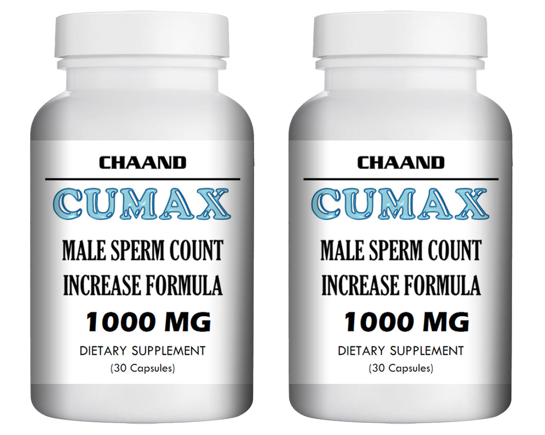 CUMAX - SEX PILLS FOR MEN - INCREASE EJACULATION LOAD VOLUME - NATURAL DIETARY SUPPLEMENT 60 Pills 2x Bottles