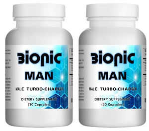 BIONIC MAN - SEX PILLS FOR MEN - INCREASE ENERGY AND STAMINA - NATURAL DIETARY SUPPLEMENT 60 Pills