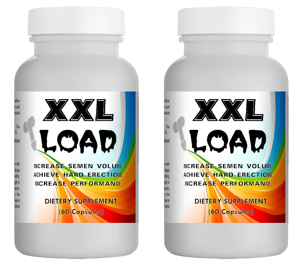 XXL LOAD - SEX PILLS FOR MEN - INCREASE EJACULATION LOAD VOLUME - NATURAL DIETARY SUPPLEMENT 120 Pills 2x Bottles