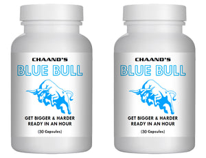 Blue Bull 2x Bottles Strong Sex Enhancement Enhancer Men ED Erectile MALE SEX PILLS 60