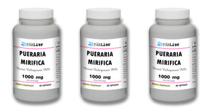 Pueraria Mirifica Breast Enhancement Pills -3x Bottles 180 Pills 1000mg Per Serving