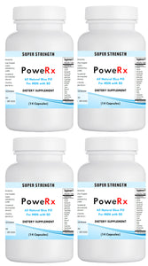 PoweRX Pills Bottle Male Delay Men Libido Enhancement Strong Sex Hard Erection 4x Bottle