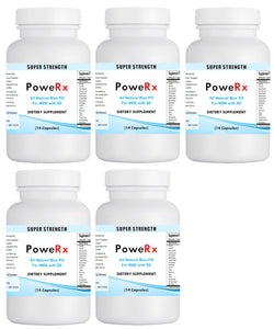 PoweRX Pills Bottle Male Delay Men Libido Enhancement Strong Sex Hard Erection 5x Bottle
