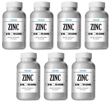 Load image into Gallery viewer, Zinc Gluconate Lot of 7 Bottles 85mg Serving. Only $6 Per Bottle Capsules CH