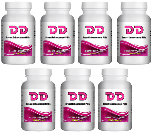 DD Pueraria Mirifica Lot of 7 Bottles 500mg Serving Breast Hip Butt Female Curve Enhancement Capsules CH