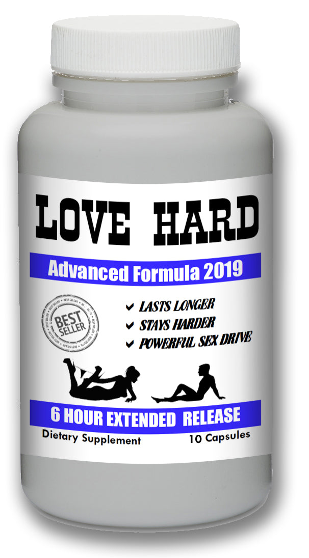 LOVE HARD - Male Enhancement Sex Pills Best Sexual Supplement Enhancer Live Men 10 Pills