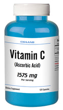 Load image into Gallery viewer, Vitamin-C Ascorbic Acid 1575mg Serving Immune Support HIGH POTENCY 120 Capsules USA SHIP