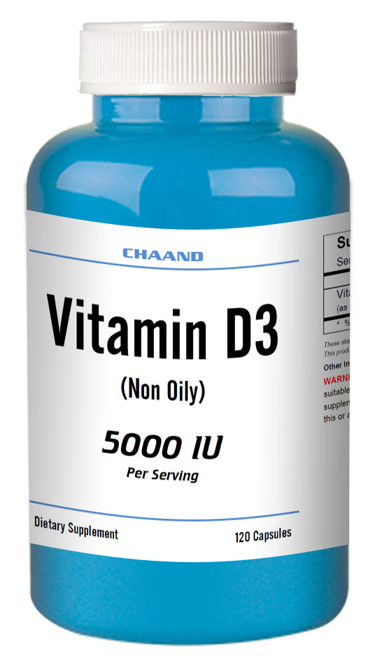 Vitamin D3 120 Capsules 5000iu High Potency CH