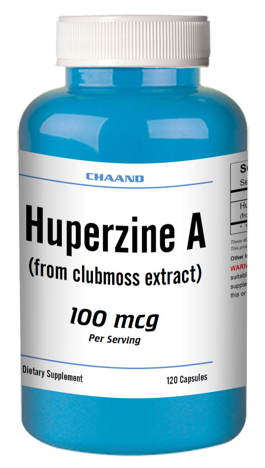 Huperzine A Capsules Enhances Memory 100mcg HIGH POTENCY 120 Capsules Big Bottle
