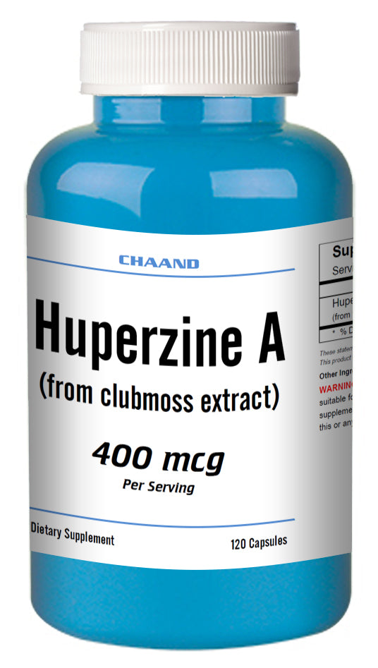 Huperzine A Capsules Enhances Memory 400mcg HIGH POTENCY 120 Capsules Big Bottle
