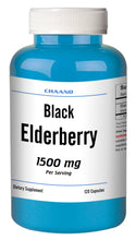 Load image into Gallery viewer, Black Elderberry Extract 1500mg Serving 120 Capsules High Potency CH
