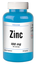 Load image into Gallery viewer, Zinc Citrate 100mg 120 Days Supply MAX BOOST IMMUNITY Capsules High Potency CHAND