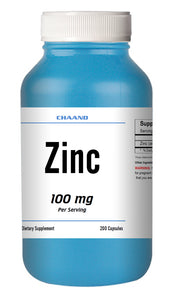 Zinc Citrate 100mg Serving HUGE Bottle 200 Capsules - USA SHIP IMMUNE HEALTH