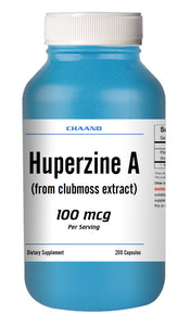 Huperzine A Capsules Enhances Memory 100mcg HIGH POTENCY 200 Capsules Big Bottle