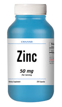 Load image into Gallery viewer, Zinc Citrate 50mg Serving HUGE Bottle 200 Capsules - USA SHIP IMMUNE HEALTH