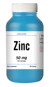 Zinc Citrate 50mg Serving HUGE Bottle 200 Capsules - USA SHIP IMMUNE HEALTH