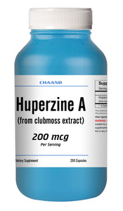 Huperzine A Capsules Enhances Memory 200mcg HIGH POTENCY 200 Capsules Big Bottle
