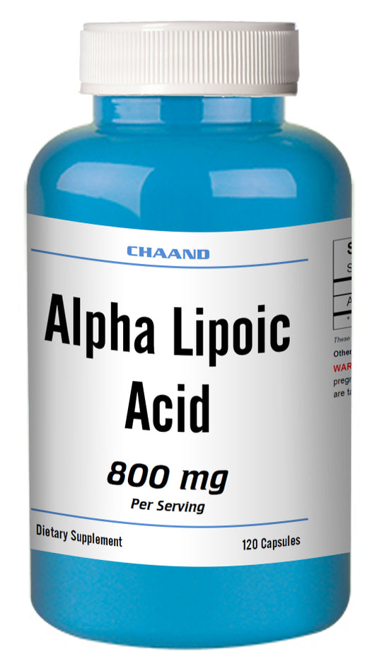 ALA Alpha Lipoic Acid 800mg Serving Extreme Strength Big Bottle 120 Capsules CH