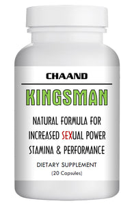 KINGSMAN - SEX PILLS FOR MEN - STAMINA & HARDNESS - NATURAL DIETARY SUPPLEMENT 20 Pills