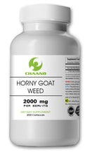 Load image into Gallery viewer, Horny Goat Weed 2,000 mg 2000mg UNISEX High Potency Epimedium Grandiflorum Big Bottle 200 Capsules CH