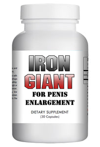 Iron Giant - MALE PENIS ENLARGEMENT PILLS LONGER BIGGER GROWTH 1-3 INCHES 120 DAYS