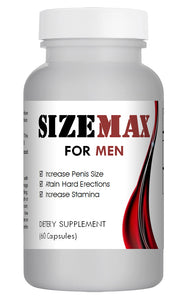 SizeMAX Effective Male Enhancement to increase penis size, hardness, stamina 60 Pills