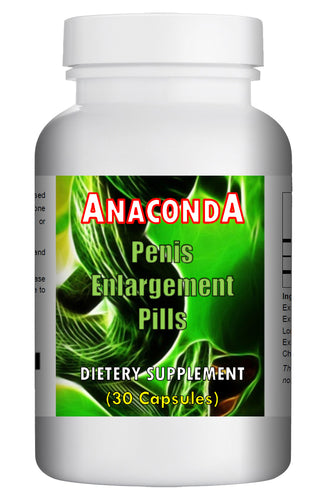 ANACONDA - SEX PILLS FOR MEN - INCREASE LENGTH AND GIRTH - NATURAL DIETARY SUPPLEMENT 30 Pills
