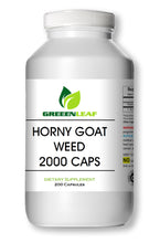 Load image into Gallery viewer, Horny Goat Weed 2,000 mg 2000mg UNISEX Big Bottle 200 Capsules GL