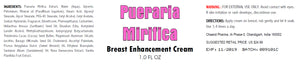 Pueraria Mirifica Breast Enhancement Cream 1.0 FL OZ Jar