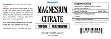 Load image into Gallery viewer, Magnesium Citrate Lot of 7 Bottles 1100mg Serving. Only $6 Per Bottle Capsules CH